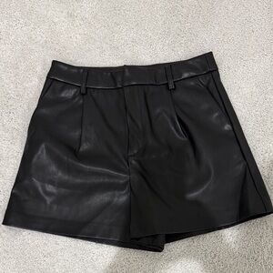 Love Tree Black High Waist Women's Shorts